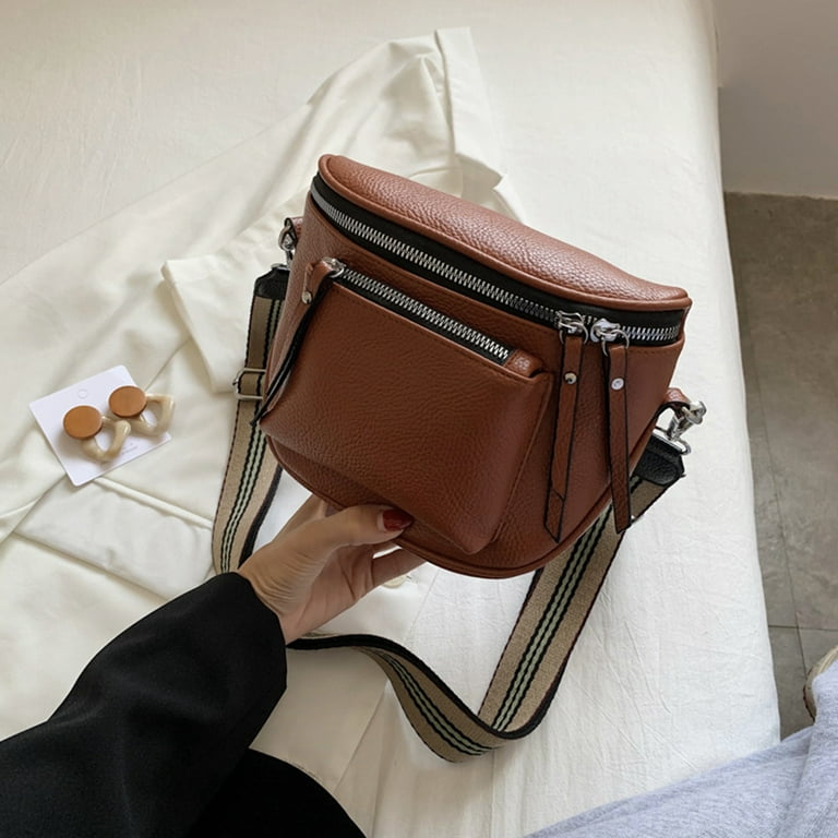 Clearance Lotpreco Leather Crossbody Bags for Women Purses Women s Shoulder Sling Handbags Soft Purse with Adjustable Strap Zipper Pockets