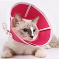 thumbnail image 4 of Dog Cone Adjustable Pet Cone Pet Recovery Collar Comfy Pet Cone Collar Protective Collar for After Surgery Anti-Bite Lick Wound Healing Safety Practical for Dogs and Cats-Red, 4 of 9