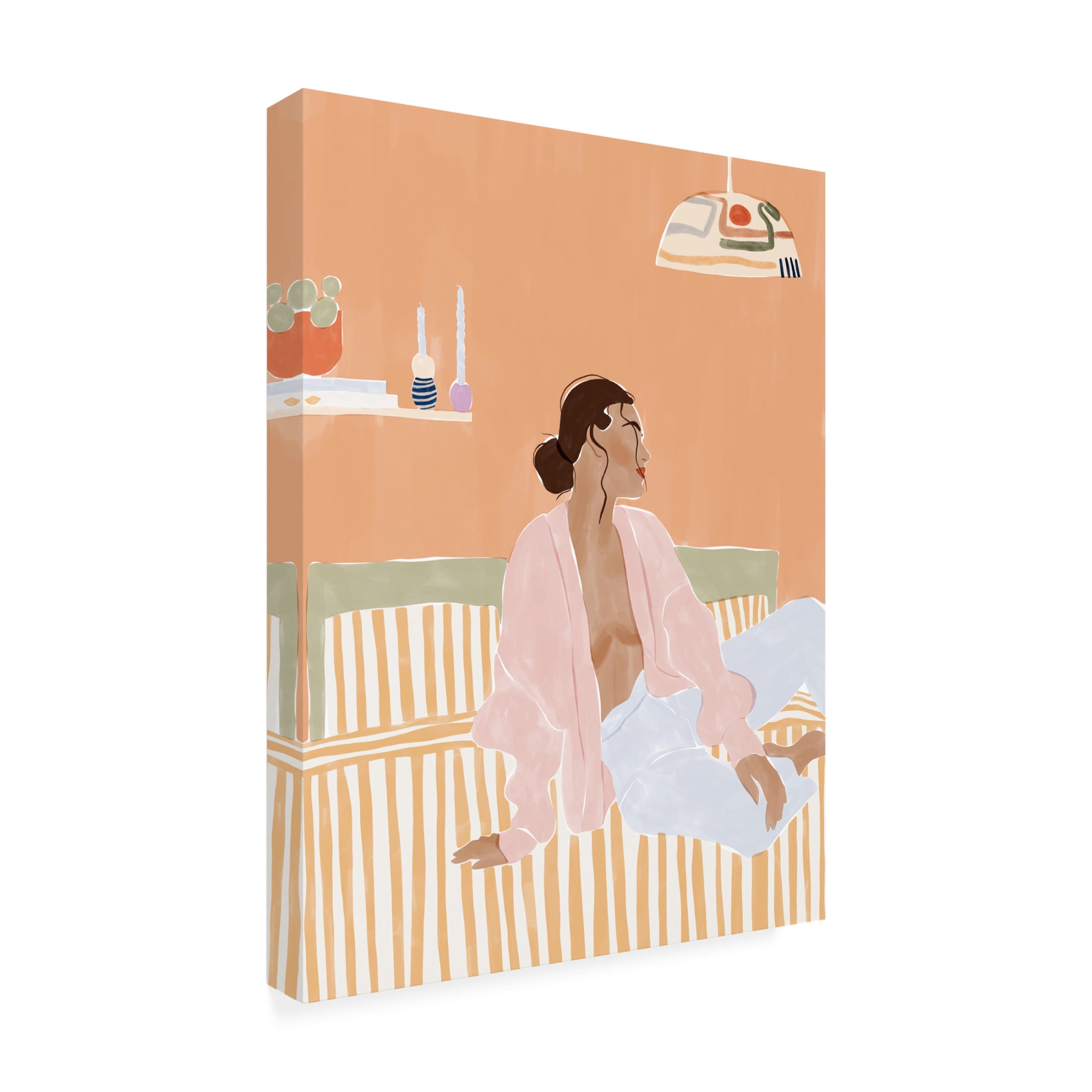 Trademark Fine Art Ivy Green Illustrations Just Let Me Chill Canvas Wall Art