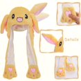 thumbnail image 2 of Cute Yellow Bunny Hat with Moving Ears - Fun Plush Rabbit Cap for Women and Girls, 2 of 4