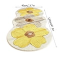 thumbnail image 3 of Flower Pattern Area Rug Carpet Blanket, Polyester Soft Throw for Bedroom Living Room, Non-Slip Backing, Machine Washable, 1 Piece, 3 of 6