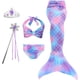 thumbnail image 1 of zocapuy Traje de baño de cola de sirena para niñas y niños Princesa Cosplay Traje de baño Conjuntos de bikini para fiesta (sin monoaleta), 1 of 4