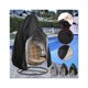 thumbnail image 3 of Funda para silla colgante de patio - Funda para silla Egg Swing Cocoon con cremallera, resistente y resistente protector para muebles de jardín, 190 x 115 cm, 3 of 5