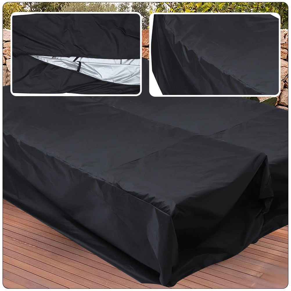 NUOLUX Cover Lounge Chair Covers Patio Outdoor Chaise Furniture Table Garden Waterproof Weather Resistant Pool Cover Protector