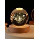thumbnail image 1 of Regalo personalizado 3D sistema solar grabado bola de cristal LED luz de noche, bola de cristal de 8 cm + 7 cm luz cálida inferior fuente de alimentación USB, adorno de escritorio, 1 of 1