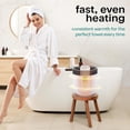 thumbnail image 4 of SereneLife Bucket Warmers with Customized Fragrances for Spa and Bathroom, Timer 20/40/60/90 Minutes, Fits 1 Large Towel, Blanket, Bathrobe, PJs (Black), 4 of 7