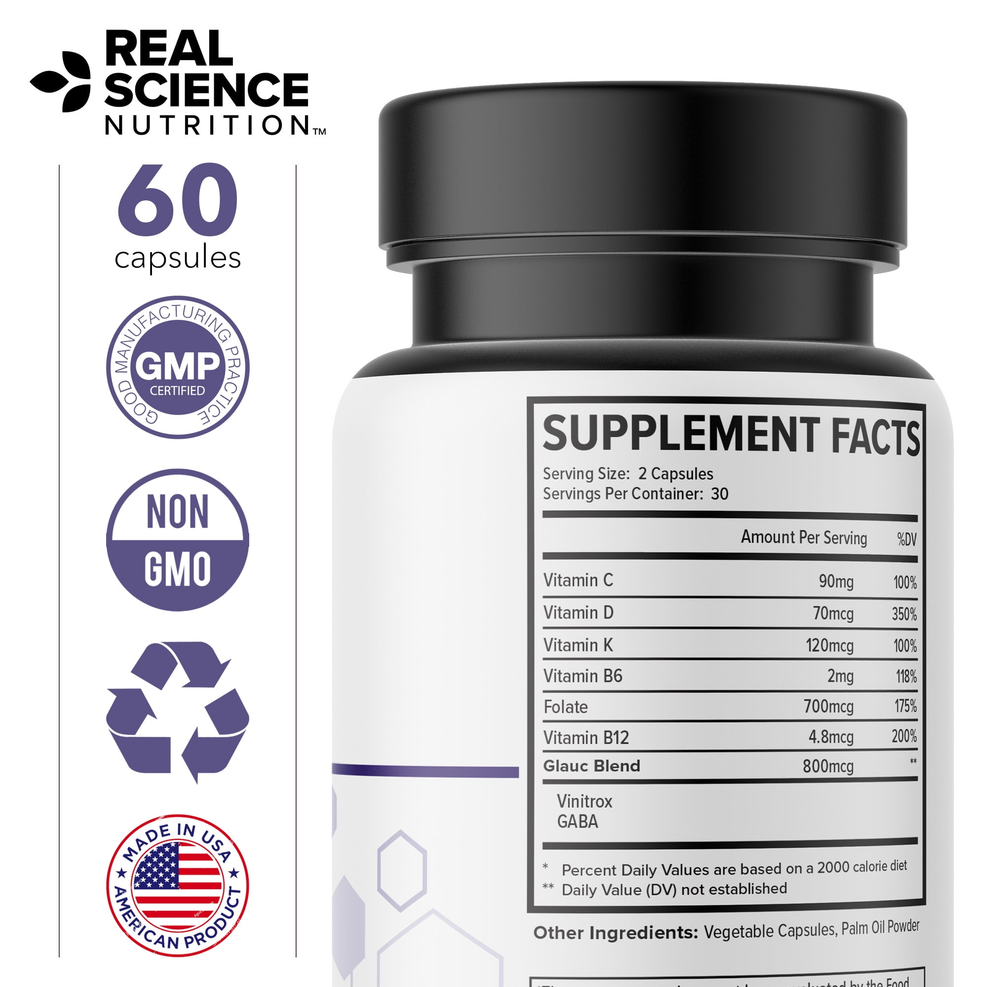 Glaucomanol Miracle - An All Natural Supplement - Vitamins For Vision Clarity, Vision Support Supplement, and Eye Health