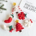 thumbnail image 2 of Christmas Felt Decoration Pendant Sew Snow Christmas Tree Snowflake Socks Accessories Handmade DIY Small Gift Ornaments Hangings (socks white,1pc), 2 of 7