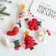 thumbnail image 2 of 1/3Pcs Wool Felt Christmas Pendants Hand Sewing Felt Snowmen Xmas Tree Wreath Socks Gloves Hanging Ornaments Navidad Party Decor, 2 of 5