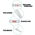 thumbnail image 4 of Cinta métrica autoadhesiva de acero al carbono de 3 piezas, regla métrica autoadhesiva, regla de acero con escala adhesiva, cinta métrica autoadhesiva métrica, para bancos de trabajo y maquinaria Rojo Verde, 4 of 5