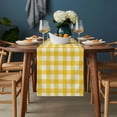 thumbnail image 2 of Yellow Table Runner - 90 Inch Long, Kitchen Dining Table Runner Dresser Scarves, Country French Rustic Buffalo Plaid Modern Art Farmhouse Decor for Coffee Tables Wedding Party Banquet, 2 of 8
