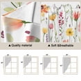 thumbnail image 5 of Swag Valance Curtains for Windows, Flower Light Filtering Kitchen Curtains with Rod Pocket, Eucalyptus Plant Garden Red Floral Watercolor Window Treatment Valances for Living Room, 28x36 - 2 PCS, 5 of 9
