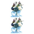thumbnail image 4 of Ramo de flores artificiales Matsuzay banquete de bodas portátil oficina en el hogar Azul 2piezas, 4 of 6