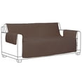 thumbnail image 4 of Cover Bonanza Indoor Sofa Slipcover, 68 x 21 x 25 inch, Dark Brown/Tan, 4 of 9