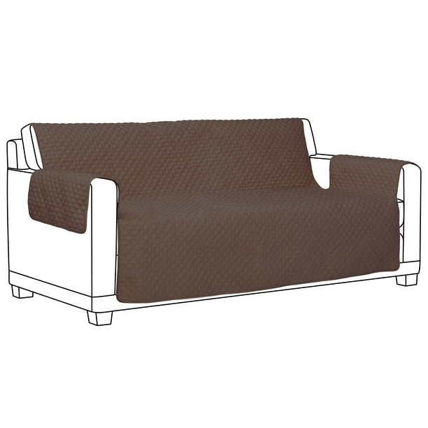 Cover Bonanza Indoor Sofa Slipcover 68 X 21 25 Inch Dark Brown Tan Com Cover Bonanza Indoor Sofa Slipcover 68, Dark Brown Sofa Cover