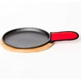 thumbnail image 3 of Fajita Plate Set - Pre-seasoned Cast Iron Fajita Pan with Wooden Tray and Hot Mitt by Old Mountain, 3 of 4