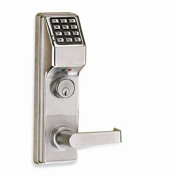 Alarm Lock ETDL27S1G26DV99 Straight Lever with Trilogy Exit Trim for Von Duprin 99 Satin, Chrome