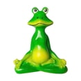 thumbnail image 4 of JJKBVCLO Méditation de Jardin 10cm Grenouille Verte Résine Article d'Exposition Extérieur Cour et Rural, 4 of 6