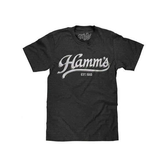 Tee Luv Men's Faded Hamm's Beer Est 1865 Logo Shirt (L)