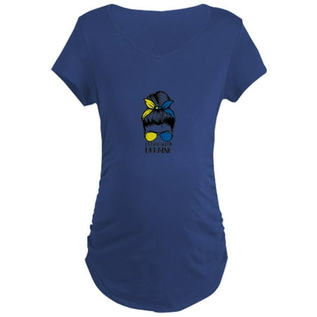 

CafePress - Womens I Stand With Ukraine Ukra Maternity T Shirt - Maternity Dark T-Shirt