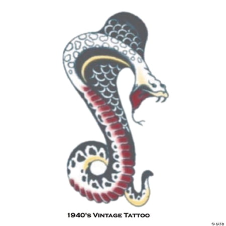 Costumes For All Occasions DF106 Tattoo Vintage Cobra 1940