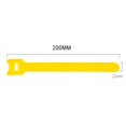 thumbnail image 1 of 20Pcs 15/20CM Cable Ties Reusable Hook And Loop Cord Organizer Wire Ties Microfiber Cloth Cable Management Straps Organizer 200mm Yellow 20PCS Width 12mm, 1 of 6