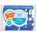 thumbnail image 2 of Scotch-Brite Scrub Dots Non-Scratch Sponge - 4.8" Height x 6.5" Width x 2.5" Depth - 24/Carton - Blue | Bundle of 5, 2 of 2