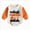 A124-Black, variant on KJameas Baby Boys Girls Romper Pumpkin Graphic Raglan Sleeve