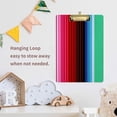 thumbnail image 7 of Coolnut Mexican Serape Blanket Stripes Clipboard, Acrylic Standard A4 Letter Size Clip Board with Low Profile Clip for Office, Classroom, Doctor, Nurse and Teacher Gifts, 7 of 7