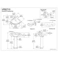 thumbnail image 5 of Kingston Brass VPB2710 Venus 27" Ceramic Corner Pedestal Sink (Single Hole), Glossy White, 5 of 7