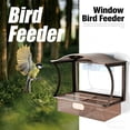 thumbnail image 4 of Rewenti Window Bird Feeder Metal Strong Suction Cups Ladder Wide Outdoor Wild Birds Feeding, 4 of 5
