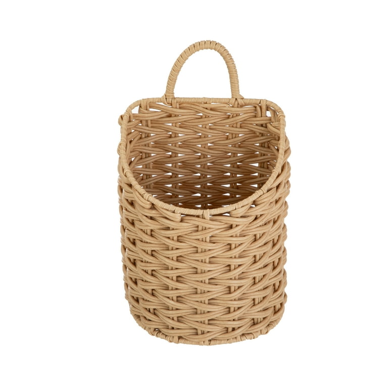 HomeZone 2PK PE Hanging Storage Basket Organizers, 7.09 in W x