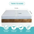 thumbnail image 3 of 2-in-1 Bed Bridge Twin to King with Attached Sheet – Bed Gap Filler & Twin to King Bed Converter (Patent Pending), 3 of 7