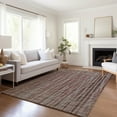 thumbnail image 6 of Addison Rugs Mayfield Washable Transitional Textured Stripes Burgundy Rectangle Rug, 9' x 12', 6 of 6