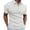 Z01-01White, variant on TBWNWG Men's Shirts Male Casual Walf Checks Solid T-Shirt Blouse Turn Down Zipper Short Sleeve Shirts Blouse for Everyday Wear,Size L