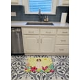 thumbnail image 3 of Carolines Treasures BB6035RUG Easter Eggs Saint Bernard Machine Washable Memory Foam Mat, 3 of 4