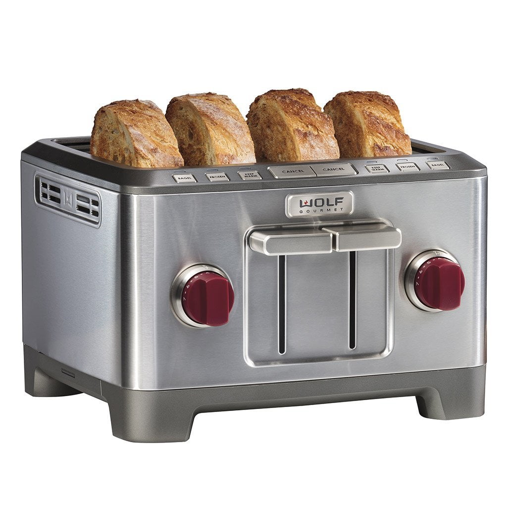 Wolf Gourmet 4 Slice Toaster (WGTR104S) (Red)