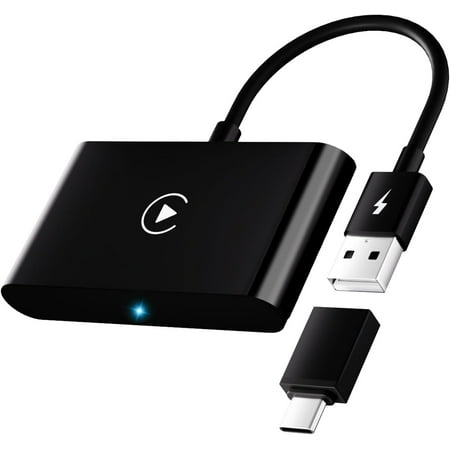 MYKOMI Wireless CarPlay Adapter CarPlay Wireless Adapter Convert OEM Wired to Wireless CarPlay Plug & Play.5GHz WiFi Stable Fast Connection No Latency.