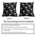 thumbnail image 2 of Coconut Tree Black Pillow Covers 20X20 Inch Set of 2 Coastal Tropical Plants Trees Decorative Pillow Cases Summer Beach Vintage Cushion Case Hawaiian Home Decor for Sofa Couch Outdoor, 2 of 6