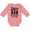 Mauve, variant on Inktastic Future Dominoes Player Game Boys or Girls Long Sleeve Baby Bodysuit