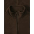 thumbnail image 3 of Ma Croix Mens Brushed Micro Fleece Full Zip Up Enclosure Outdoors Sweater Jacket, 3 of 6