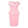 thumbnail image 6 of AOOCHASLIY Formal Dresses for Women Prom Dresses Summer Cocktail Dress Casual One Shoulder Profession Solid Dresses, 6 of 9