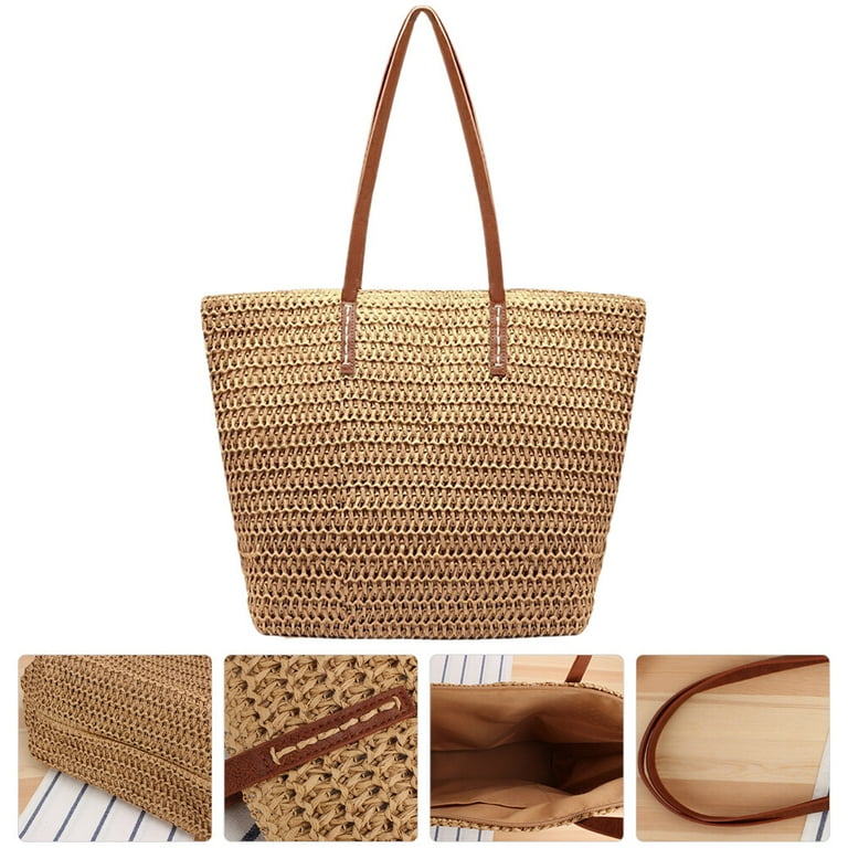 Summer Tote Beach Bag Fashionable Straw Bag Women Simplicity Straw