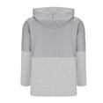 thumbnail image 6 of XFLWAM Womens Hoodie Jacket Color Block Jacquard Long Sleeve Jackets Full Zip Up Plus Size Fall Winter Coat Outwear Gray XL, 6 of 7