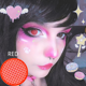 thumbnail image 3 of 1 par de lentes de contacto de color para cosplay para ojos, accesorios de anime, serie de malla de Halloween, lentes de anime rojo, blanco y azul, 3 of 5