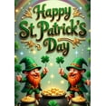thumbnail image 4 of LUUFILx St Patricks Day Leprechaun Backdrop Rainbow Celebration Gold Coin Festival Banner Shamrock Party Supplies Photography Props Decoration Background, 4 of 8