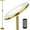 Brushed Gold, variant on Floor Lamp,30W/2400LM Sky  Modern Torchiere 3 Color Temperatures  Bright Floor Lamps-Tall Standing Pole Light with Remote & Touch Control for  Room,Bed Room,Office (Brushed Nickel)