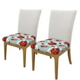 thumbnail image 2 of Gaeub Insects Square Chair Seat Covers, Stretch Fitted Printed Chair Seat Cushion Cover for Kitchen, Office - One Size, 2 of 9