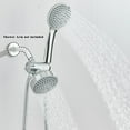 thumbnail image 3 of Chrome High Flow Rain Shower Head Two-in-One Handheld Set Plus Long Hose 3-Way Diverter Bathroom Sets Full Set Shower Head, 3 of 14