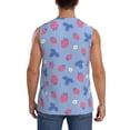 thumbnail image 4 of Fotbe Men's Strawberry And Flowers Print Men's Sleeveless Muscle Tank Tops Casual T-Shirts for Gym Workout Beach-XX-Large, 4 of 8